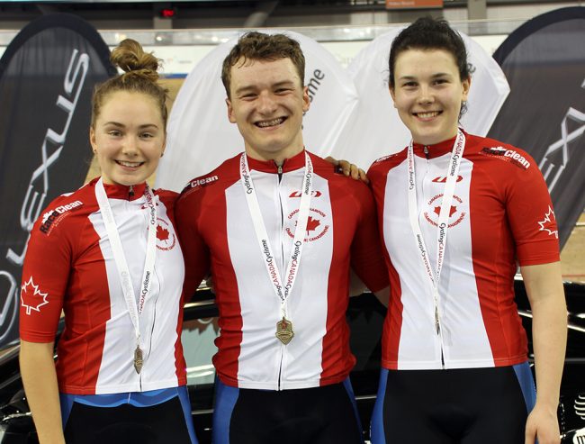Canadian Sport School – van Dam – Pickrell – Garrison-crop Sarah van Dam - Riley Pickrell - Casey Garrison